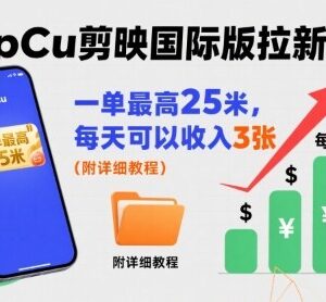 CapCut剪映国际版拉新玩法教程 零基础可做的副业增收攻略-雨叶虚拟资源网