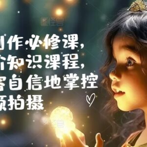 手机视频创作从入门到进阶课程 拍摄剪辑脚本技巧全教学-雨叶虚拟资源网