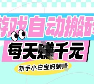 运营20年老牌网游欧美服全自动搬砖 新手宝妈小白均可操作-雨叶虚拟资源网