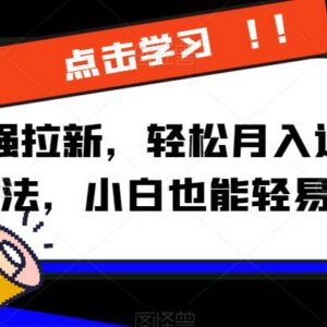 京喜拉新副业实操玩法拆解 小白易上手的低门槛赚钱项目教程-雨叶虚拟资源网