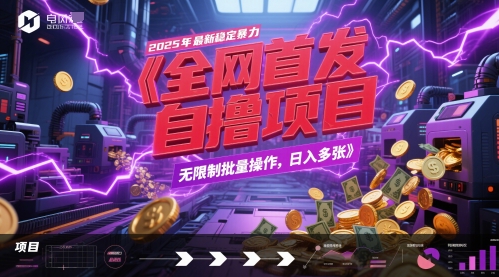 2025年稳定全自动游戏试玩自撸项目玩法 可批量操作收益解析