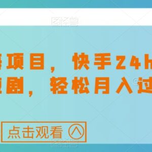 快手24小时无人直播短剧项目玩法 低门槛蓝海副业实操指南-雨叶虚拟资源网