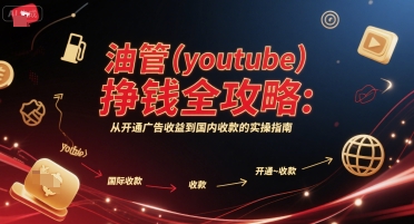 YouTube赚钱完整实操攻略 从开通广告收益到国内收款全流程指南
