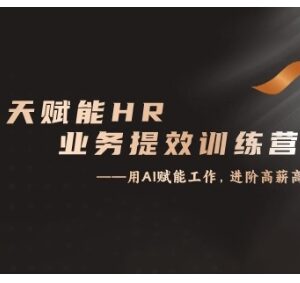 14天ChatGPT赋能HR业务提效训练营 从小白进阶为实战应用高手-雨叶虚拟资源网