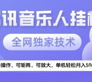 2025腾讯音乐挂机项目玩法详解 零基础上手稳定月入5k+-雨叶虚拟资源网