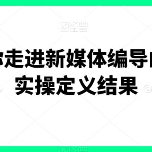 新媒体编导实操入门课程 从底层逻辑到变现全流程教学-雨叶虚拟资源网