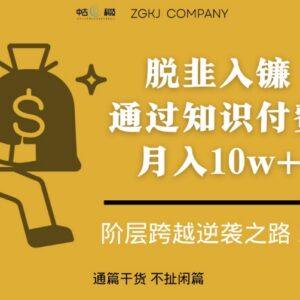 普通人打造超级个体做知识付费 实现收入增长阶层跨越实操指南-雨叶虚拟资源网