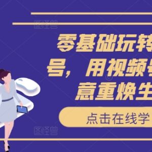 零基础视频号运营全教程 从入门到带货助力商家生意增长-雨叶虚拟资源网