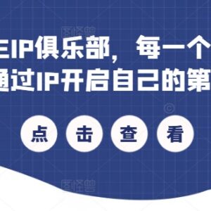 第二人生IP俱乐部实操课 普通人打造个人IP全流程指南-雨叶虚拟资源网