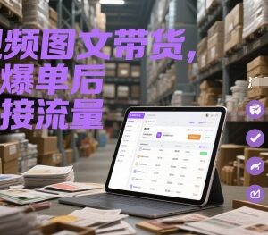 短视频图文带货选品爆单后 流量承接及运营技巧全解析-雨叶虚拟资源网