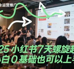 2025小红书7天螺旋起号教程 0基础小白也可轻松上手实操-雨叶虚拟资源网