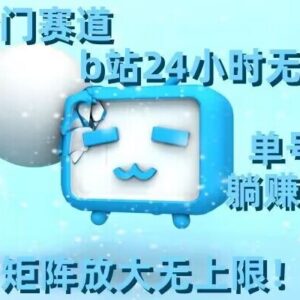 B站24小时无人直播冷门玩法 零违规操作单账号日赚100+实操指南-雨叶虚拟资源网