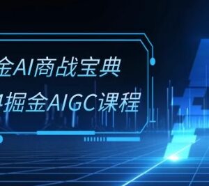 2024掘金AIGC系统班教程 30节AI商用技能实操视频课-雨叶虚拟资源网