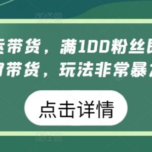 视频号搬运混剪带货玩法 满100粉即可开通橱窗实操指南-雨叶虚拟资源网