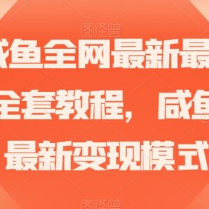 2023闲鱼无货源变现模式解析 零基础掘金实操全套教程-雨叶虚拟资源网