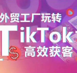 外贸工厂TikTok高效获客指南 账号定位及爆款短视频打造技巧-雨叶虚拟资源网