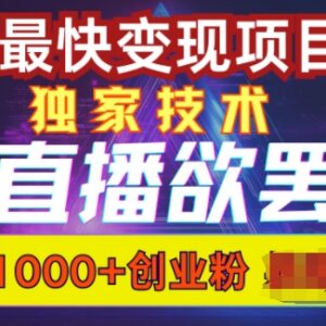 全平台通用无人直播引流玩法 日引千名精准创业粉实操教程-雨叶虚拟资源网
