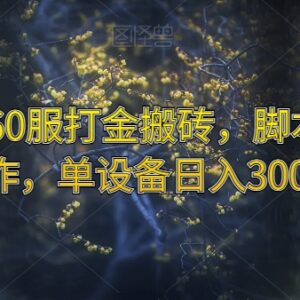 魔兽世界永久60服脚本全自动打金搬砖 单设备日入可达300元-雨叶虚拟资源网