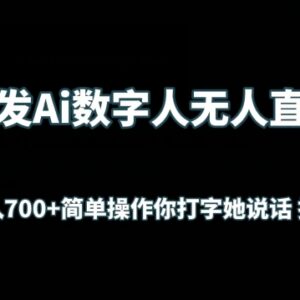 AI数字人无人直播实操指南 低门槛挂机项目实测收益分享-雨叶虚拟资源网