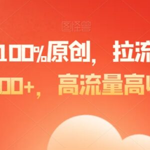 原创爆款图文拉流起号全攻略 高流量变现日入500+玩法拆解-雨叶虚拟资源网