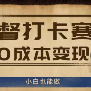 2024监督打卡服务赛道玩法解析 0成本低门槛小白变现指南-雨叶虚拟资源网