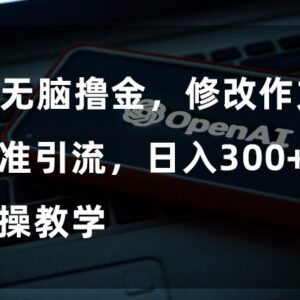 ChatGPT改作文引流变现实操教程 零基础可操作日入300+-雨叶虚拟资源网
