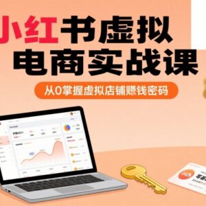 小红书虚拟电商实战课程 零基础掌握虚拟店铺运营变现全流程-雨叶虚拟资源网