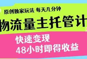 得物流量主托管计划原创玩法解析 低门槛快速变现实操指南-雨叶虚拟资源网