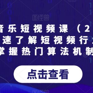 2024版AI图文音乐短视频系统课 弄懂行业规则掌握热门算法机制-雨叶虚拟资源网