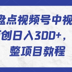 2024视频号盘点类中视频运营全教程 从0到1快速过原创实操指南-雨叶虚拟资源网