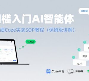 零基础零门槛入门AI智能体 Coze实战保姆级SOP教程附多场景案例-雨叶虚拟资源网
