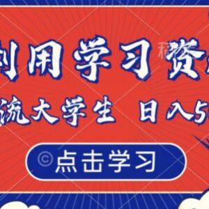 用大学期末复习资料引流大学生 虚拟资源变现项目实操攻略-雨叶虚拟资源网