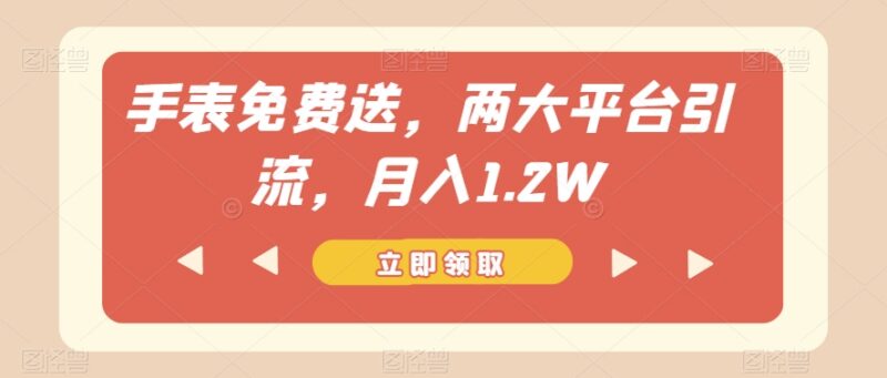 双11手表带货副业玩法揭秘 小红书闲鱼双平台操作月入1.2万