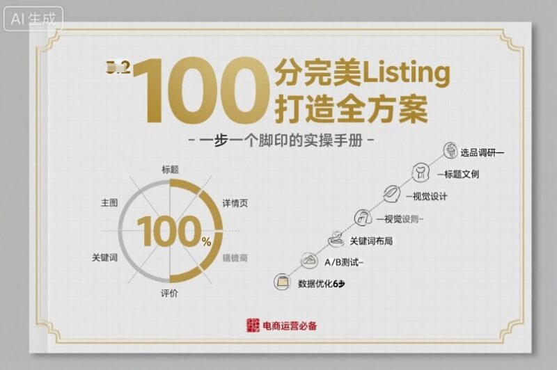 亚马逊100分完美Listing打造全方案 运营实操技巧全解析
