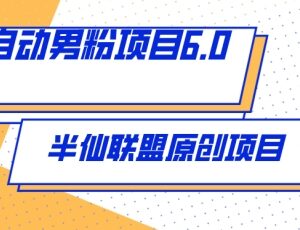 全自动男粉变现项目6.0教程 视频+直播双模式玩法全解析-雨叶虚拟资源网