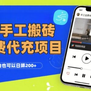 零门槛手工话费会员代充项目 小白及工作室均可操作收益可观-雨叶虚拟资源网