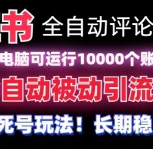 小红书全自动评论区截流工具 无需手机可支持上万账号同时运行-雨叶虚拟资源网