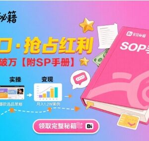 B站带货全流程运营实操指南 附配套SOP手册 单月收益可破万-雨叶虚拟资源网