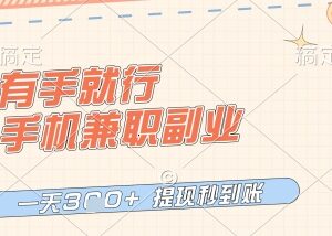 零门槛正规手机兼职副业推荐 操作简单收益稳定提现到账快-雨叶虚拟资源网