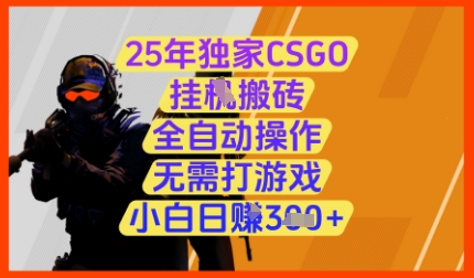 2025年CSGO全自动搬砖项目详解 无需打游戏新手也能轻松上手