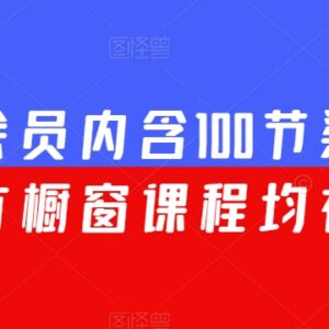 渠联社会员专属100节渠道运营大课 全部橱窗课程均包含-雨叶虚拟资源网