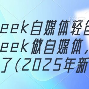 2025新版DeepSeek自媒体轻创业课程 AI内容制作运营实操教学-雨叶虚拟资源网