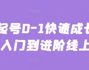主播0-1起号快速成长教程 从基础入门到进阶线上课程-雨叶虚拟资源网