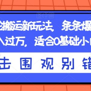 抖音神评论搬运新玩法详解 0基础可做的低门槛短视频副业-雨叶虚拟资源网