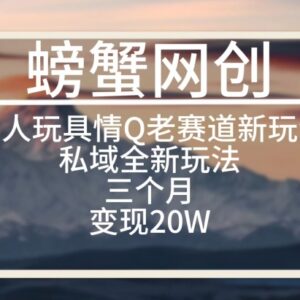 成人情趣用品私域新玩法拆解 三个月变现20万实操指南-雨叶虚拟资源网