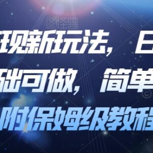0基础可上手长期稳定暴力变现新玩法 附保姆级实操全流程教程-雨叶虚拟资源网