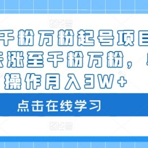 2024抖音3-7天千粉万粉起号方法 单人实操可月入3万+-雨叶虚拟资源网