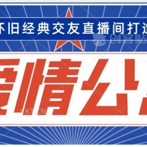 依托爱情公寓等经典影视做交友直播间 多渠道变现单日可达3000-雨叶虚拟资源网