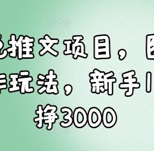 小说推文图文创作玩法教程 新手入门实操全流程攻略-雨叶虚拟资源网