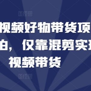 2024短视频好物带货实操指南 无需实拍靠混剪实现纯视频带货-雨叶虚拟资源网